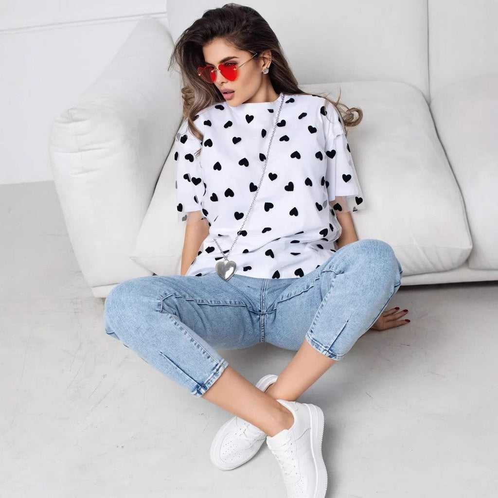Amoria Heart Mesh Tee