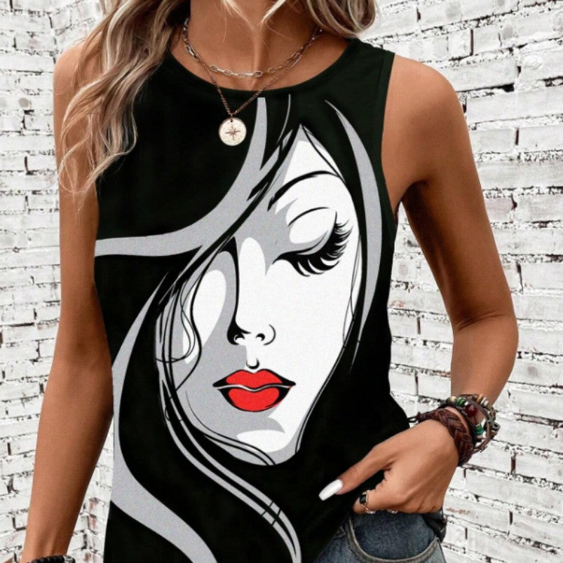 Artois Abstract Face Tank