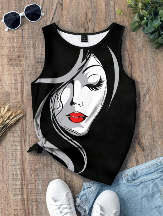 Artois Abstract Face Tank