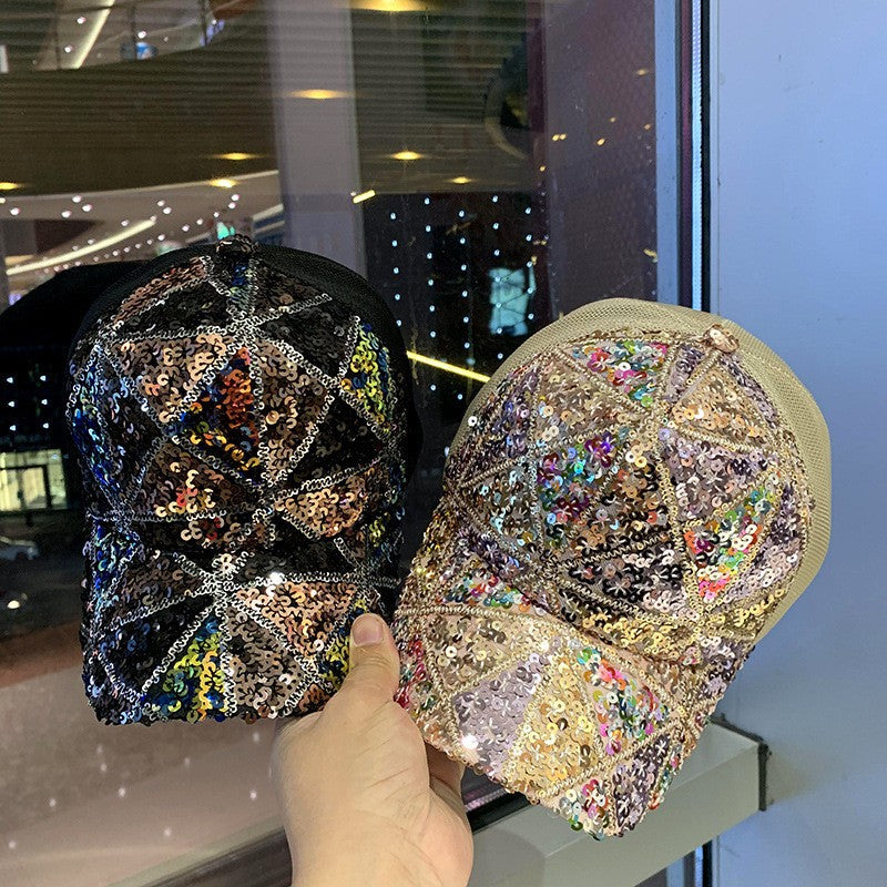 Aveline Sequined Baseball Cap
