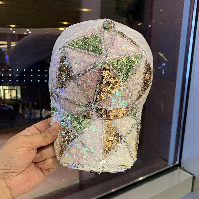 Aveline Sequined Baseball Cap