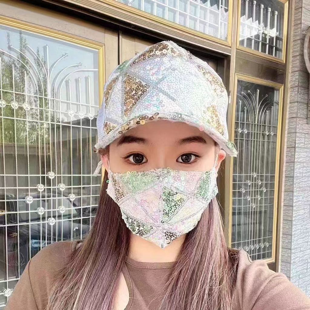 Aveline Sequined Baseball Cap