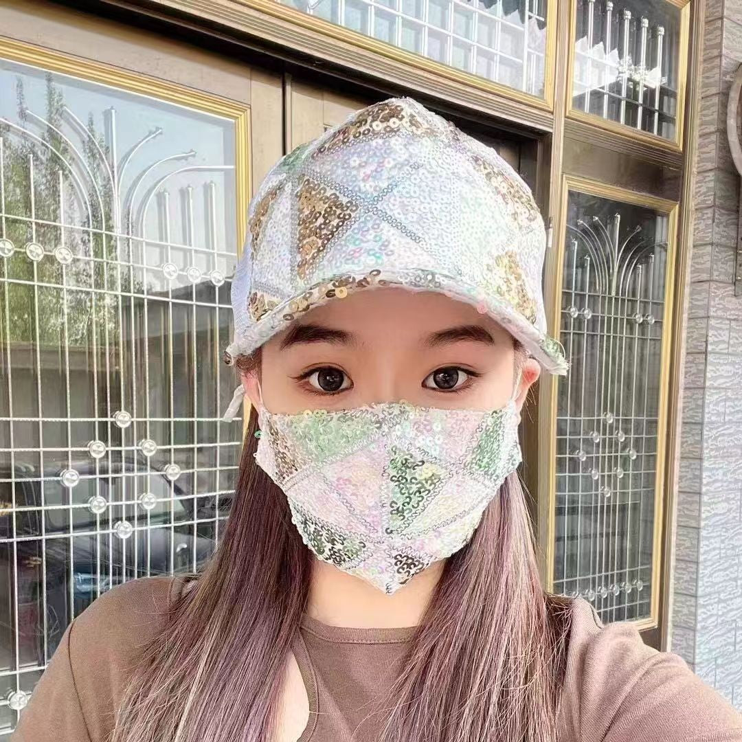 Aveline Sequined Baseball Cap