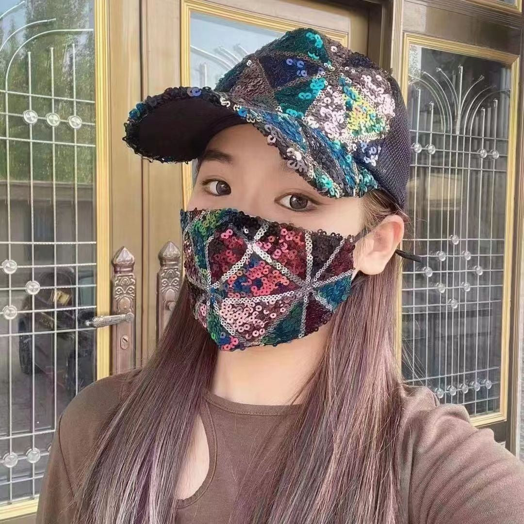 Aveline Sequined Baseball Cap