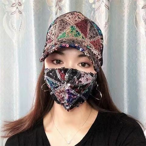 Aveline Sequined Baseball Cap