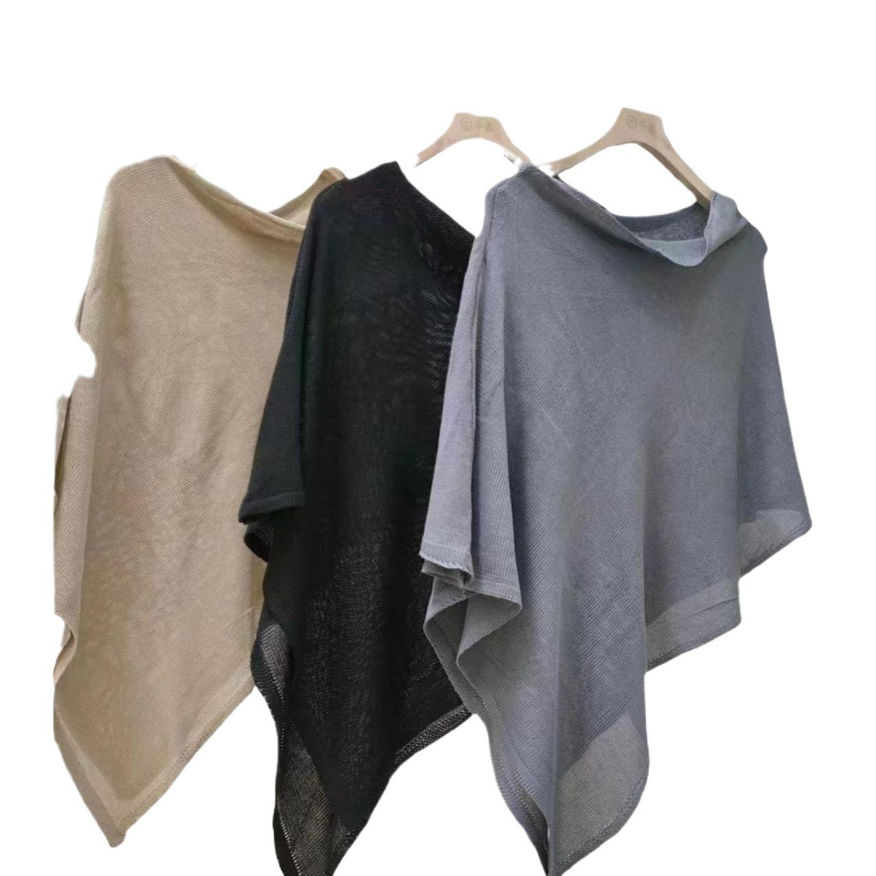 Elenya Draped Knit Shawl Top