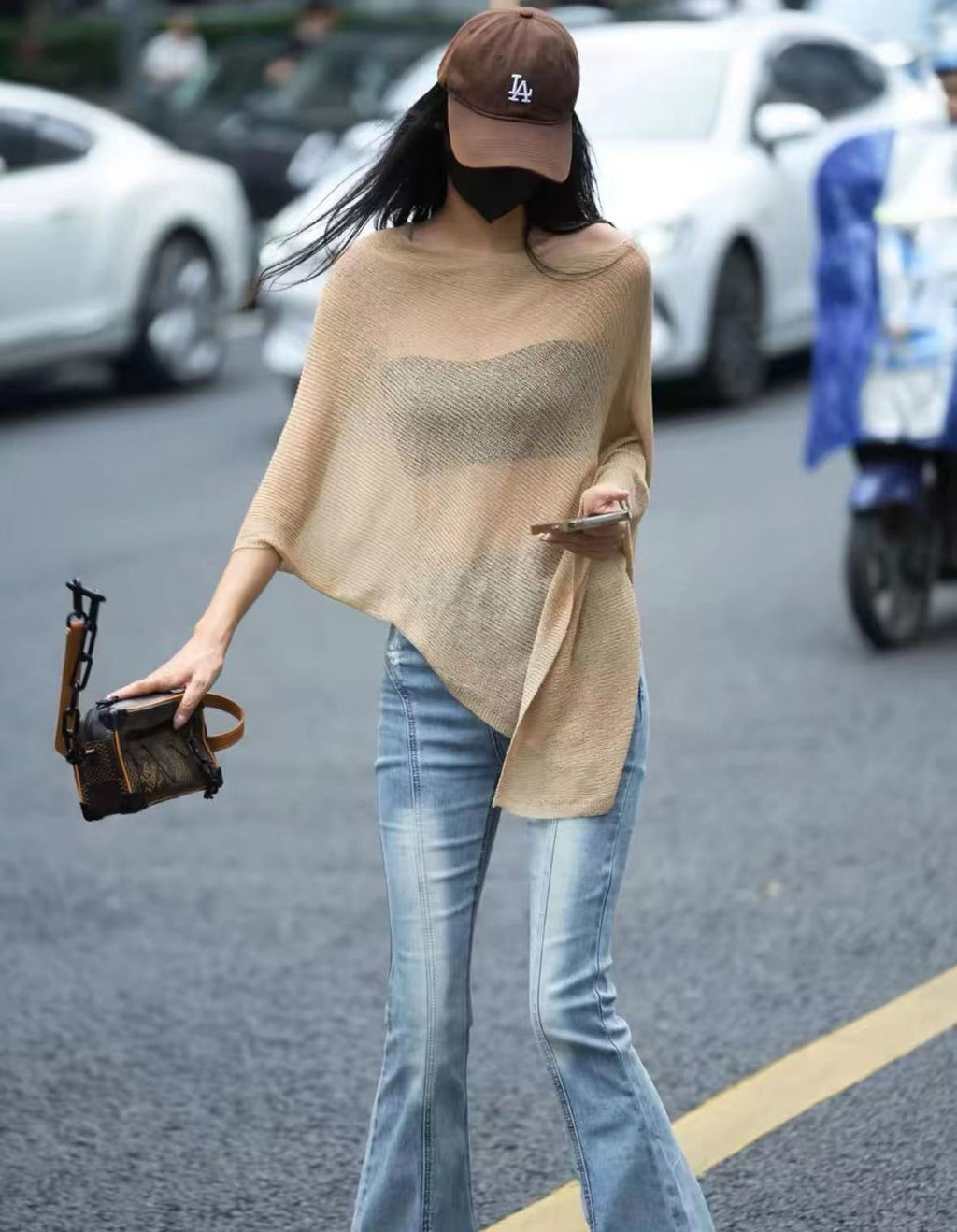 Elenya Draped Knit Shawl Top