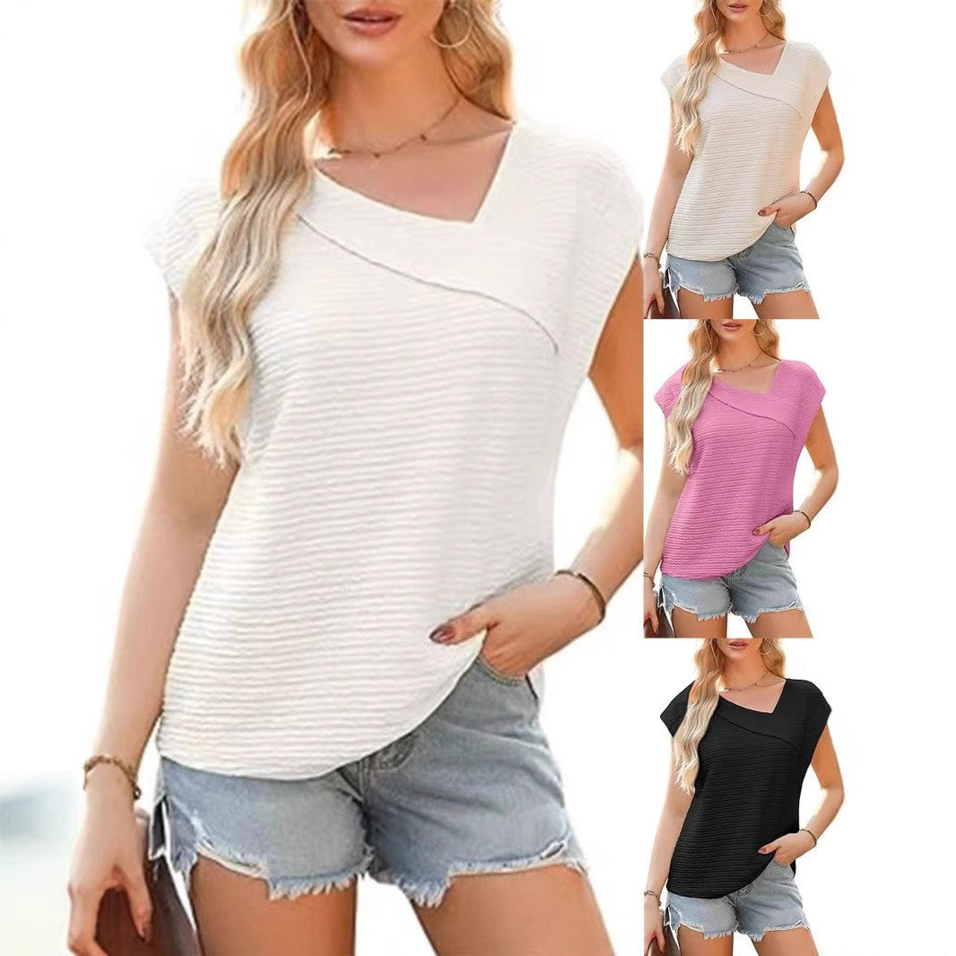 Elira Diagonal Collar Tee