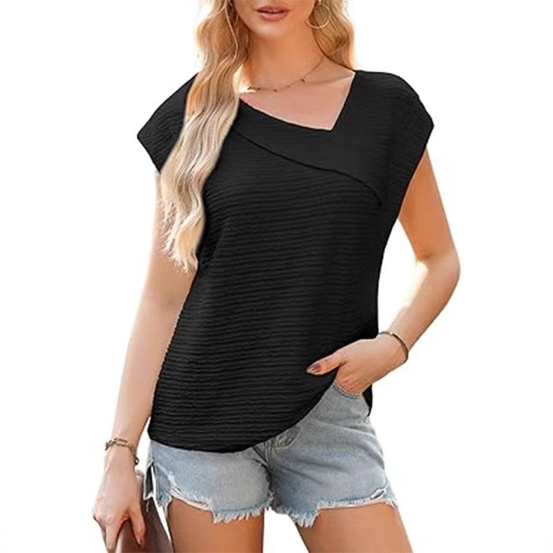 Elira Diagonal Collar Tee