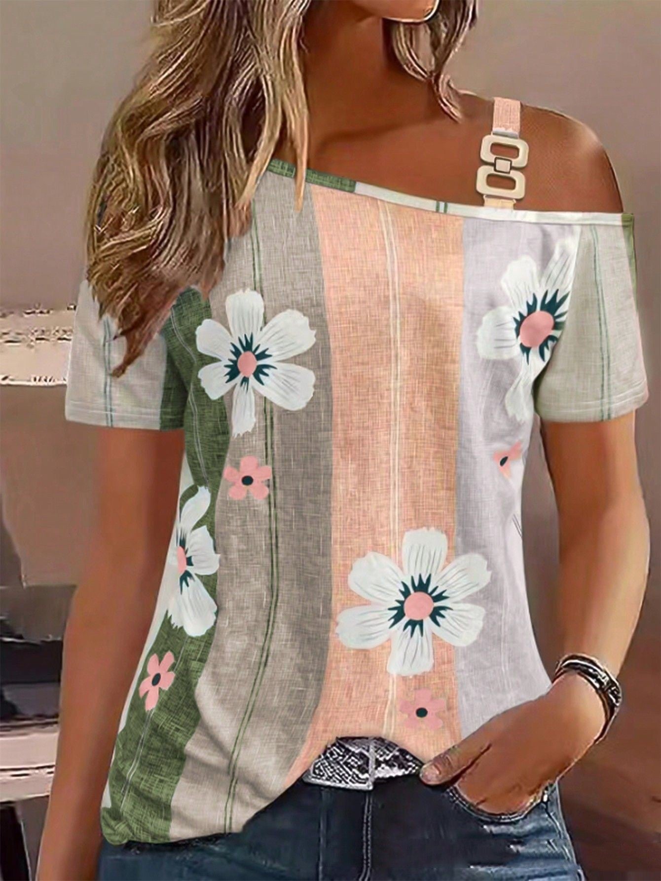 Fiorelle Floral Knit Tee