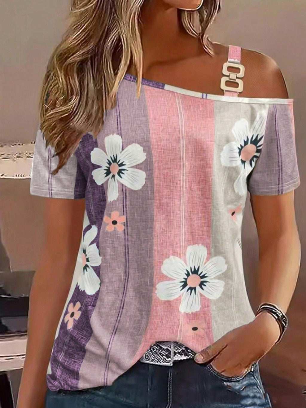 Fiorelle Floral Knit Tee