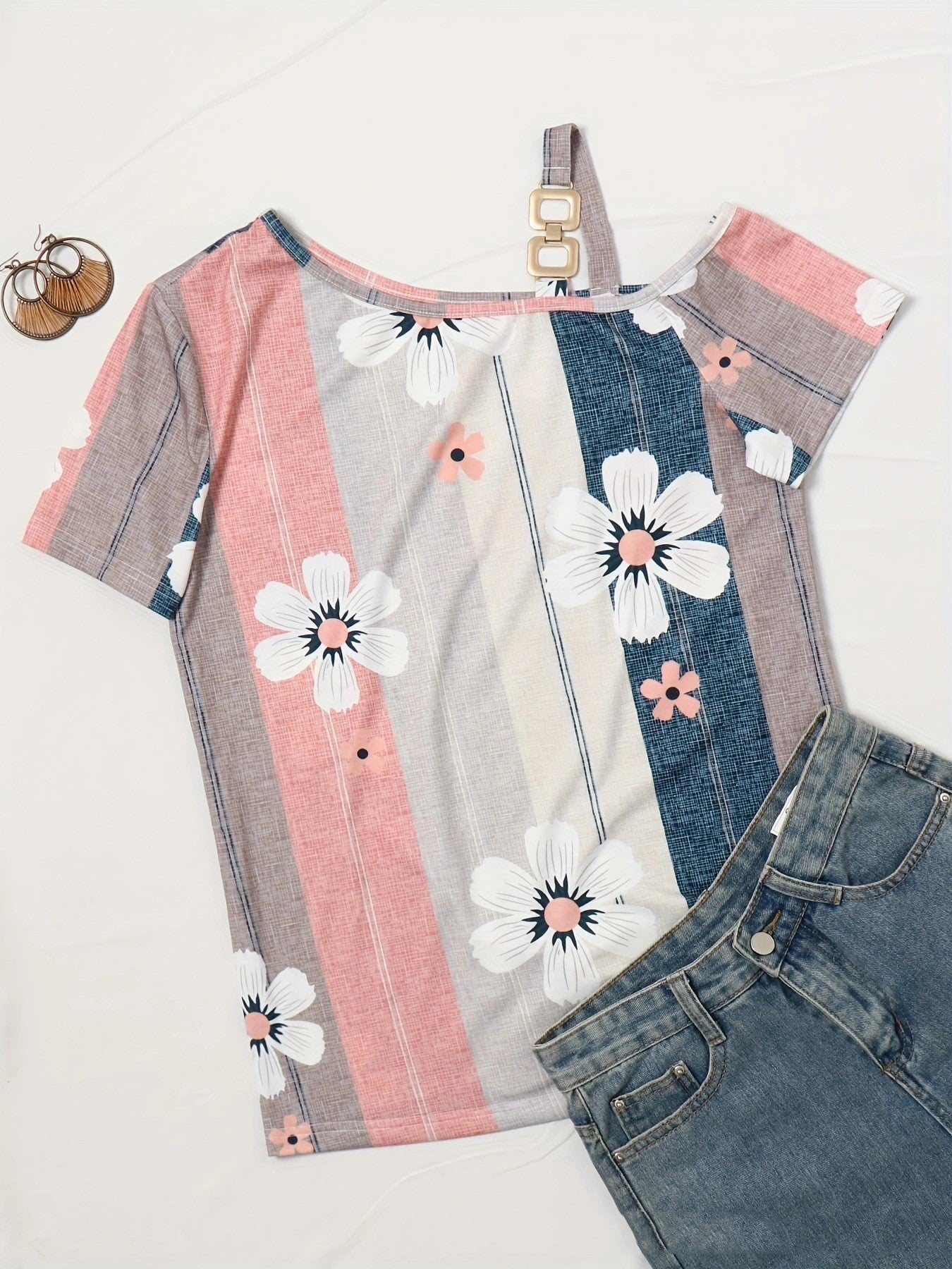 Fiorelle Floral Knit Tee