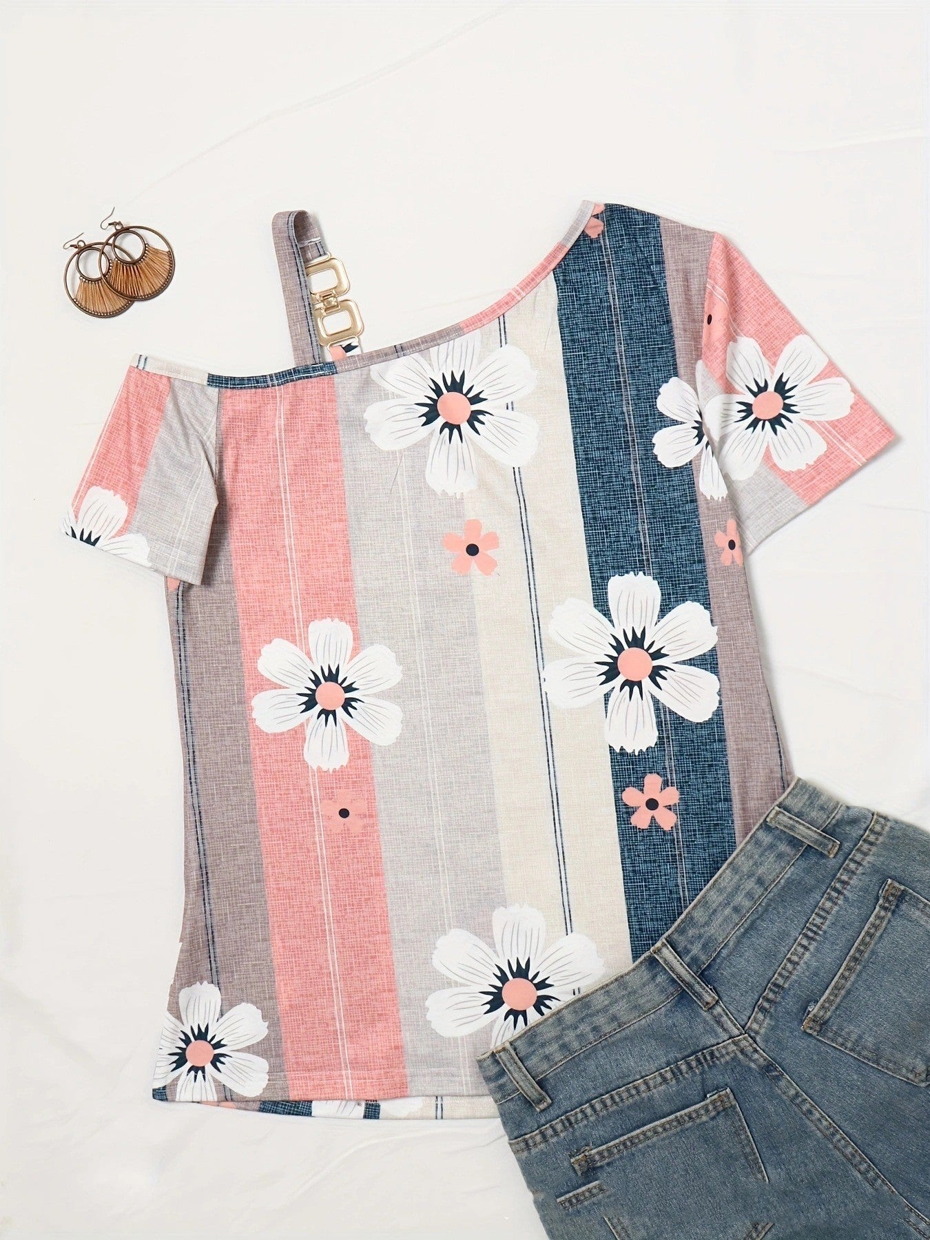 Fiorelle Floral Knit Tee