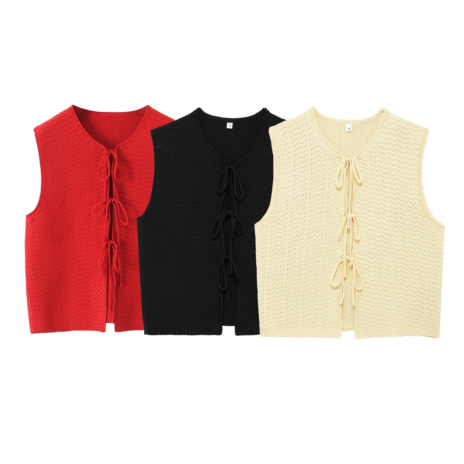 Liora Bow-Knit Vest