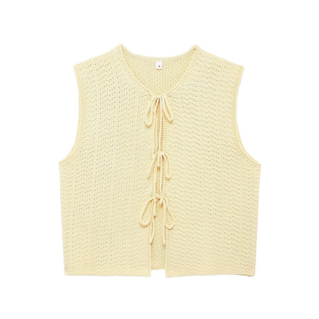 Liora Bow-Knit Vest