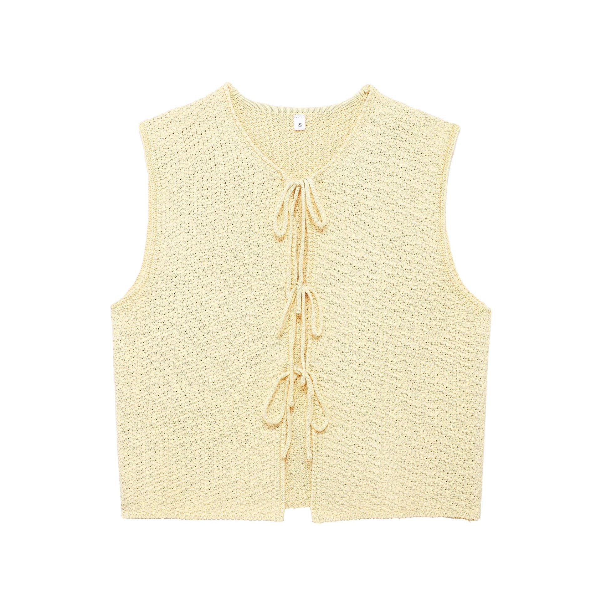 Liora Bow-Knit Vest