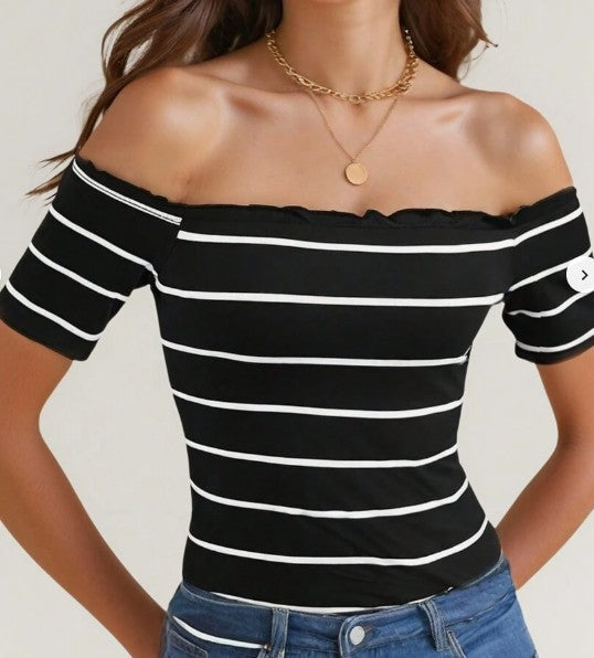 Marina Nautical Stripe Top