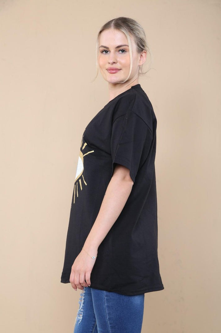 Selene Sequin Eye Tee