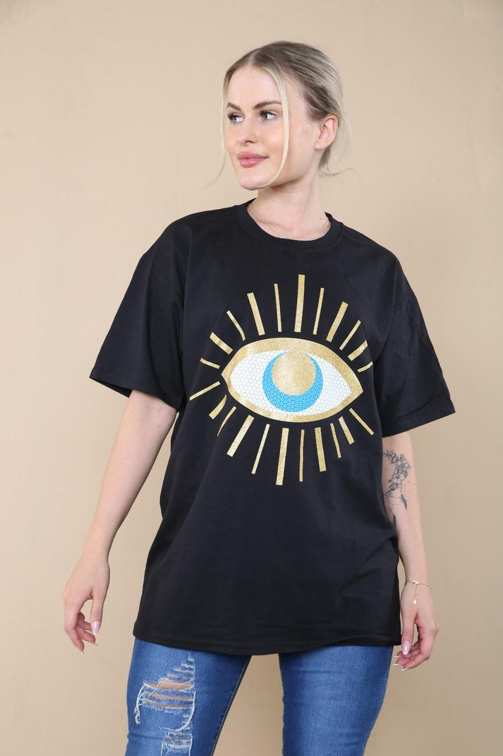 Selene Sequin Eye Tee