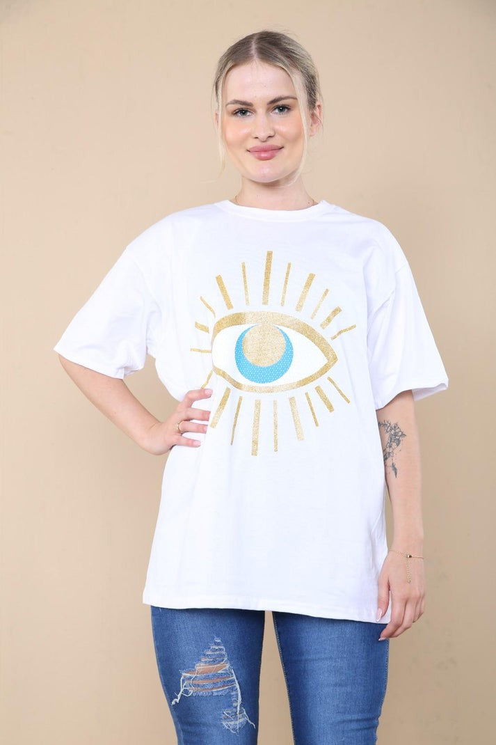 Selene Sequin Eye Tee