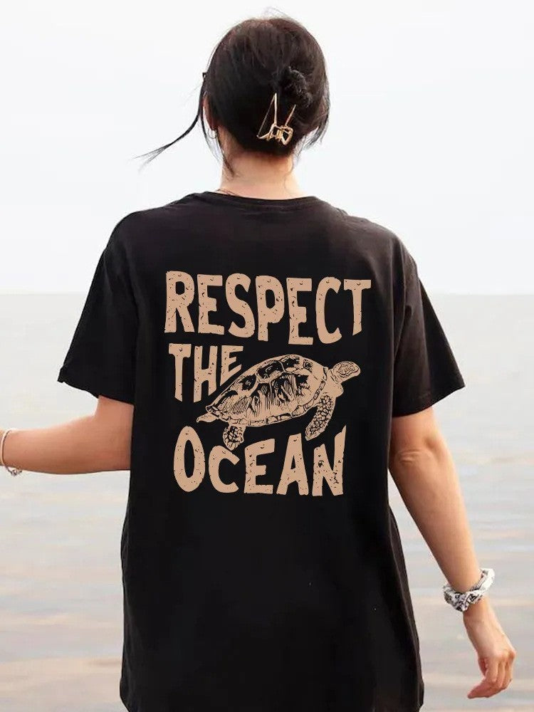 Tahlia Turtle Graphic Cotton Tee